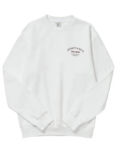 Studio Crew Neck Cotton Sweatshirt White - SPORTY & RICH - BALAAN 2