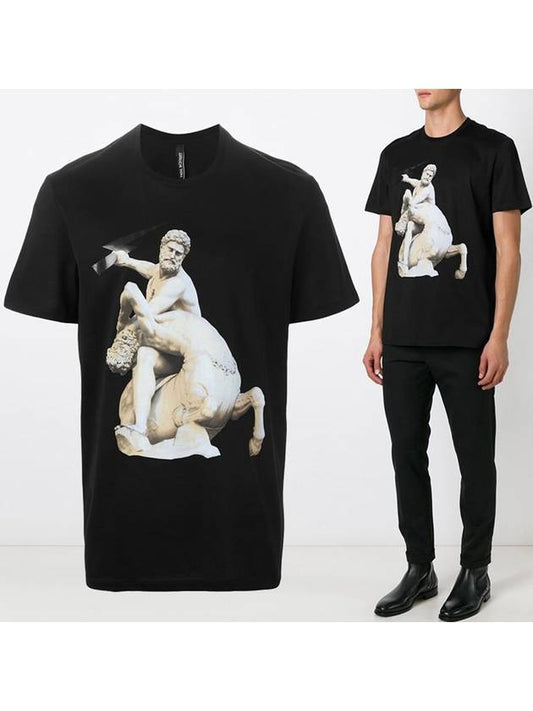 11th Anniversary Centaur T Shirt Black PBJT11E S3561 1357 - NEIL BARRETT - BALAAN 1