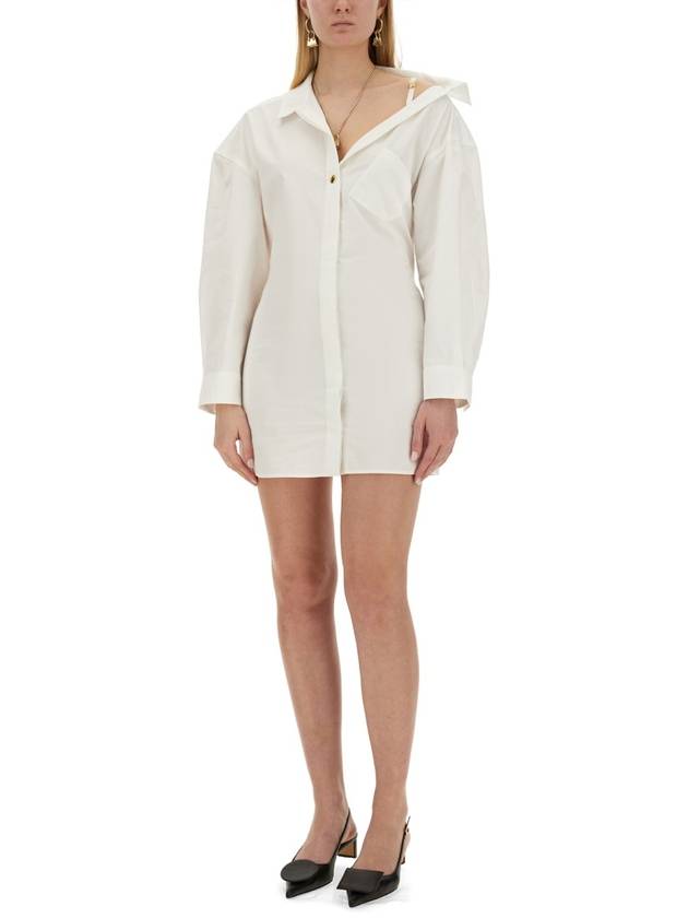 short dress 241DR094 1520 100 WHITE - JACQUEMUS - BALAAN 3