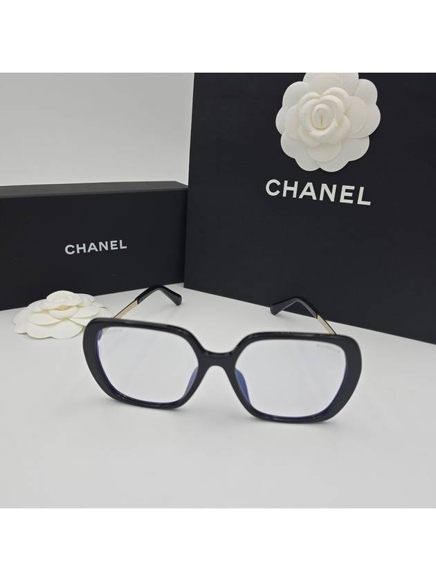 Heart Logo Glasses Blue Light Black Iron Fit A71594 - CHANEL - BALAAN 5