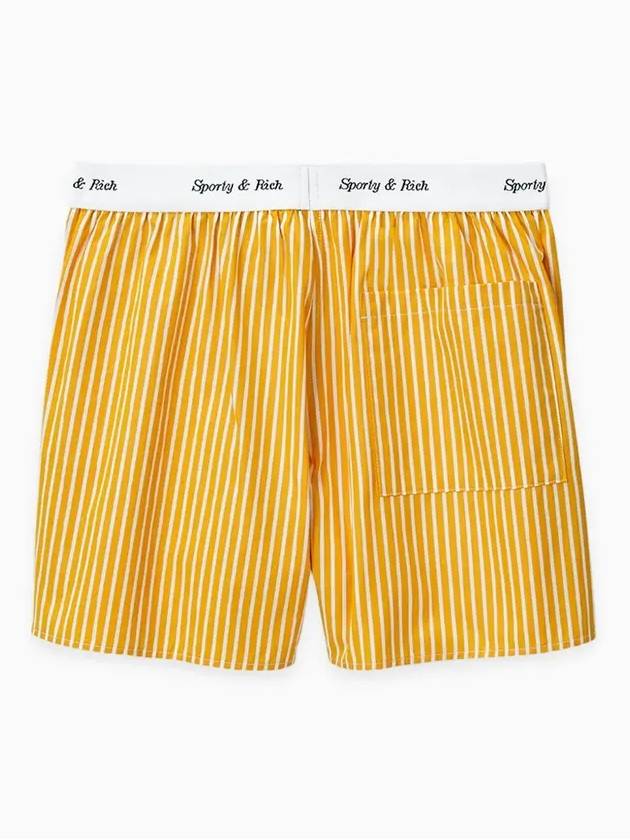 Classic Boxer Cotton Poplin Shorts Yellow Stripe SC BO421YS - SPORTY & RICH - BALAAN 3