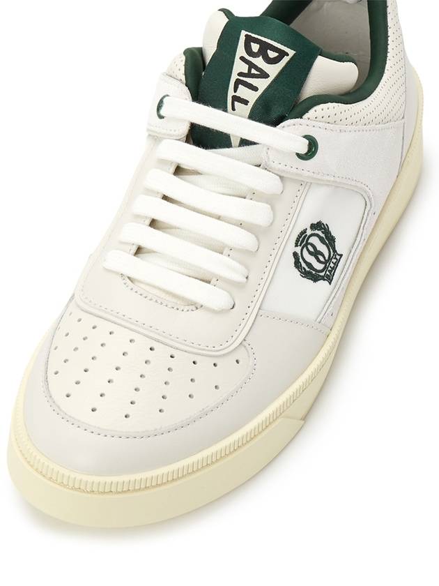 Liweira low-top sneakers white green - BALLY - BALAAN 8