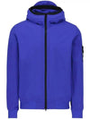 Wappen Patch Soft Shell Hooded Jacket Blue - STONE ISLAND - BALAAN 2