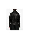 Leather biker jacket HOY98704 BLACK - YOHJI YAMAMOTO - BALAAN 5