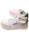 Men's Medalist Leather Low Top Sneakers Green Tab - AUTRY - BALAAN 7