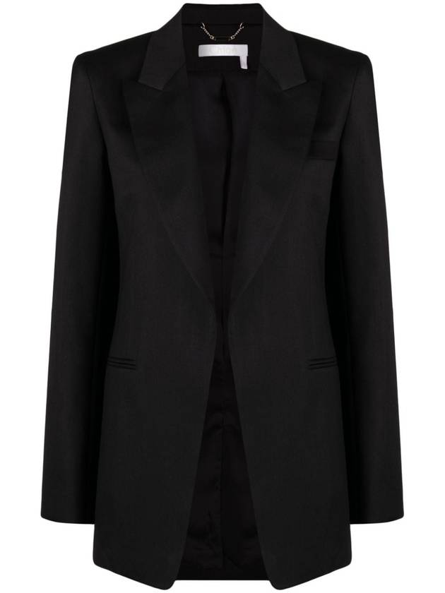 23 ss single-breasted silk blend wool jacket CHC23UVE03063001 B0710296201 - CHLOE - BALAAN 1