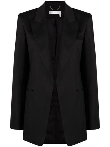 23 ss single-breasted silk blend wool jacket CHC23UVE03063001 B0710296201 - CHLOE - BALAAN 1