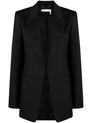 23 ss single-breasted silk blend wool jacket CHC23UVE03063001 B0710296201 - CHLOE - BALAAN 1