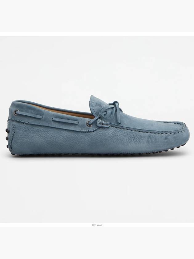 Gommino Nubuck Driving Shoes Blue - TOD'S - BALAAN 4