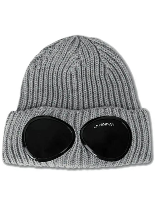 Signature Goggles Wool Beanie Grey - CP COMPANY - BALAAN 2