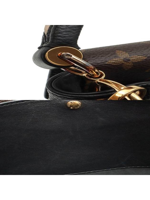 Monogram Canvas Black Leather Double V Top Handle 2WAY M54439 - LOUIS VUITTON - BALAAN 10