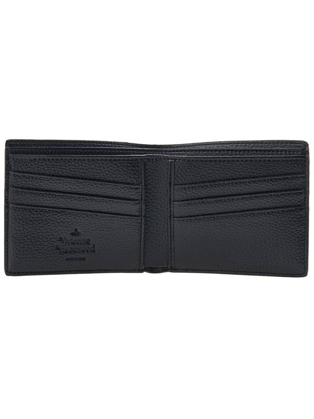 Men's Silver Logo Half Wallet Black - VIVIENNE WESTWOOD - BALAAN 11