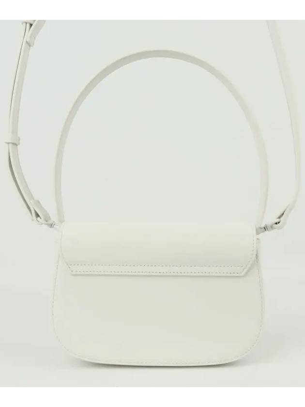 1DR Iconic Matte Leather Shoulder Bag White - DIESEL - BALAAN 3