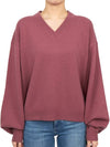 Women's Lambswool Knit Top Red - STUDIO NICHOLSON - BALAAN 1