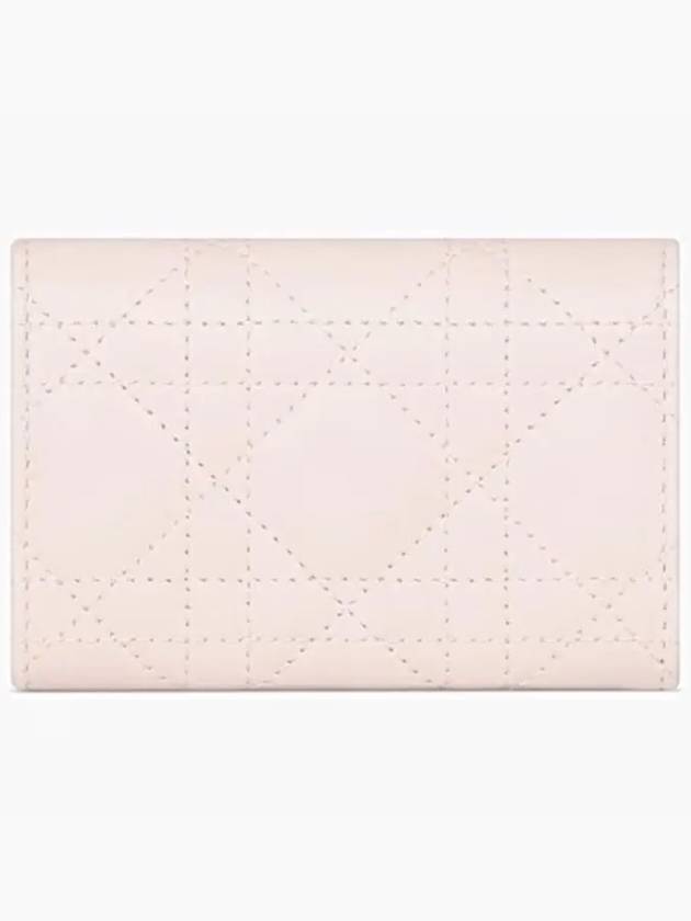 Jolie Glycine Cannage Lambskin Half Wallet Powder Pink - DIOR - BALAAN 5