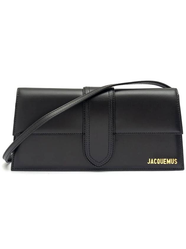 Le Bambino Long Flap Shoulder Bag Black - JACQUEMUS - BALAAN 3