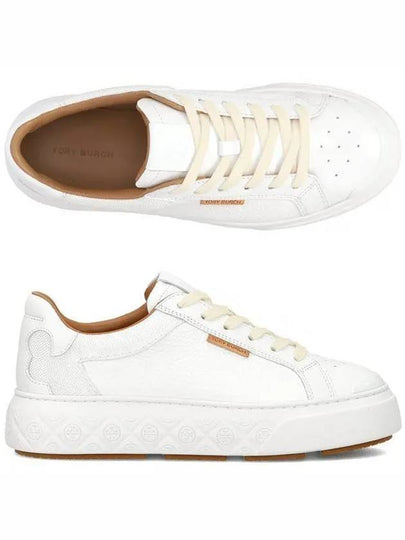 Ladybug Leather Low Top Sneakers White - TORY BURCH - BALAAN 2