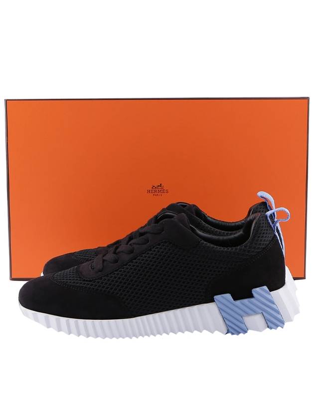 Bouncing Low Top Sneakers Black - HERMES - BALAAN 3