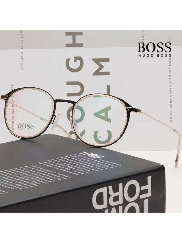 eyewear round glasses gold - HUGO BOSS - BALAAN 3