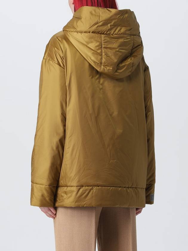 The Cube Dali Reversible Waterproof Canvas Hooded Jacket Ocher - MAX MARA - BALAAN 4