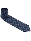 GG Silk Jacquard Tie Blue - GUCCI - BALAAN 4