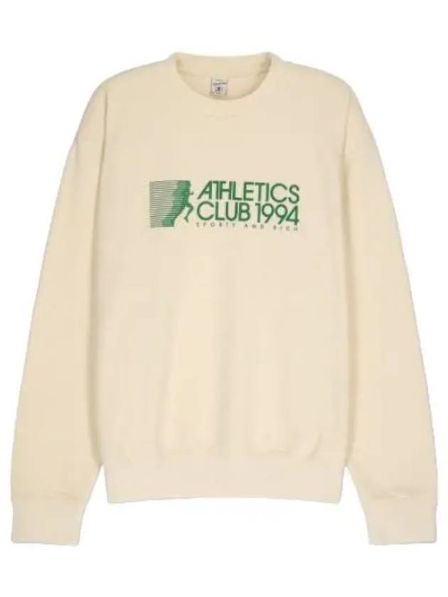 Athletic Sweatshirt Cream T Shirt - SPORTY & RICH - BALAAN 1