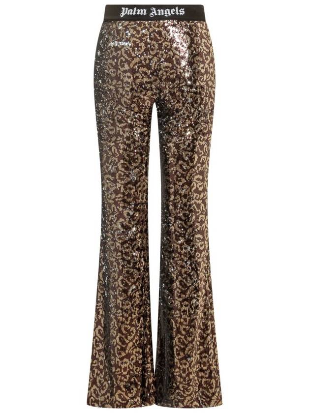 Short Pants PWCA129F23FAB0016010 BROWNBLA ANIMALIER - PALM ANGELS - BALAAN 3