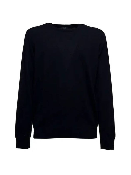 King Merino Wool Knit Top Dark Navy - A.P.C. - BALAAN.