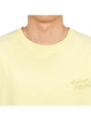 Handwriting Comfort Short Sleeve T-Shirt Yellow - MAISON KITSUNE - BALAAN 6