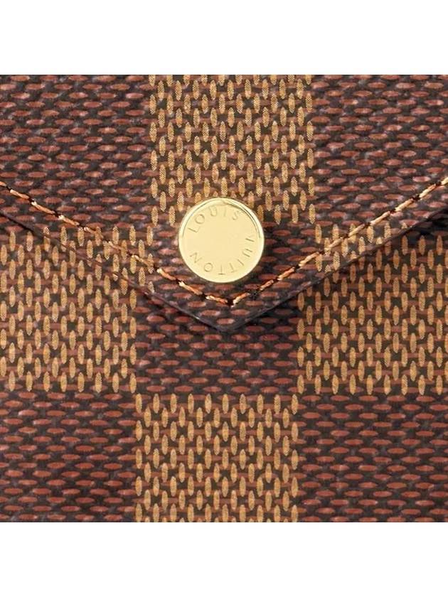 Damier Ebene Coated Canvas Card Wallet Recto Verso - LOUIS VUITTON - BALAAN 6