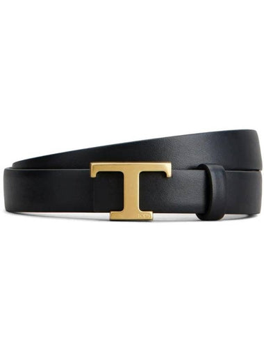 T Timeless Leather Belt Black - TOD'S - BALAAN 1