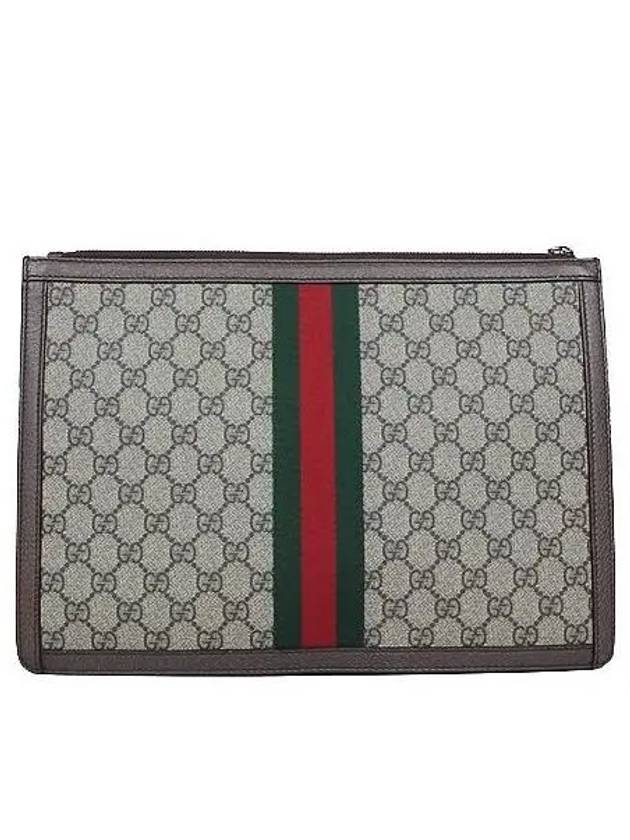 523359 GG Logo PVC Supreme Portfolio Ophidia Clutch - GUCCI - BALAAN 2