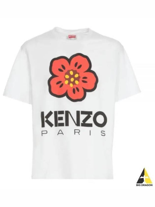 Boke Flower Short Sleeve T-Shirt White - KENZO - BALAAN