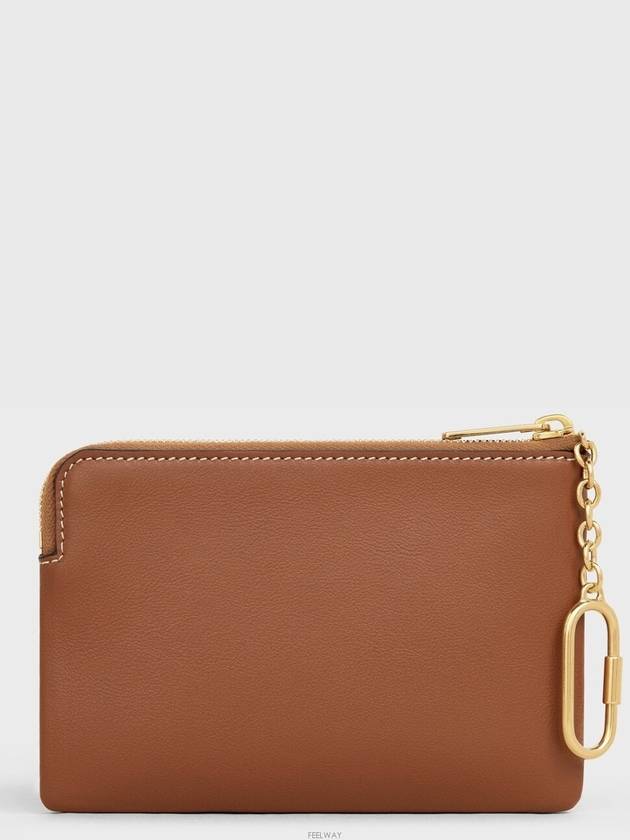 Triomphe Pouch Card Wallet Tan - CELINE - BALAAN 4