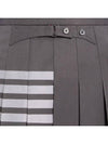 Men's Hairline Madras Check Backstrap Pleated Skirt Medium Grey - THOM BROWNE - BALAAN 7