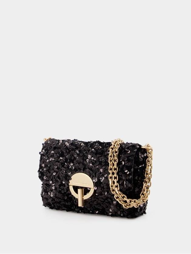 Nano Moon Crossbody - Vanessa Bruno - Cotton - Black - VANESSA BRUNO - BALAAN 2