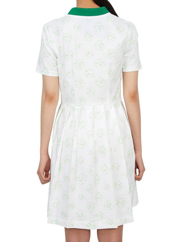 Women's Katherine Mini Dress White Green - J.LINDEBERG - BALAAN 8