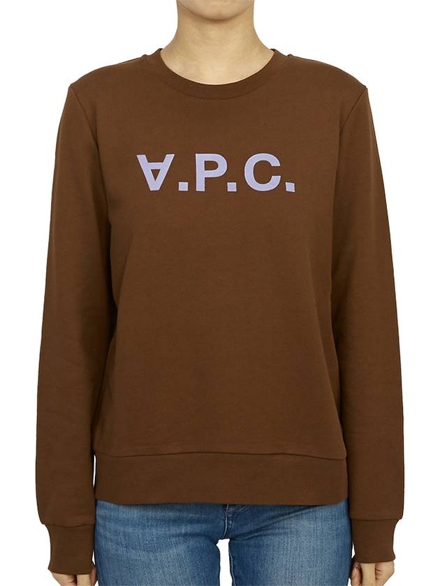 VPC Logo Sweatshirt Brown - A.P.C. - BALAAN 4