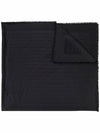 FF Organic Silk Wool Muffler Black - FENDI - BALAAN 1