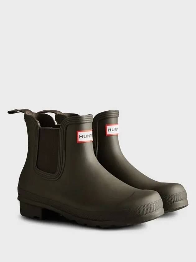 Women's Original Chelsea Rain Boots Green - HUNTER - BALAAN 4