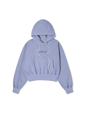 PIGMENT CROP HOODIEVIOLET - VAEKCIE - BALAAN 1