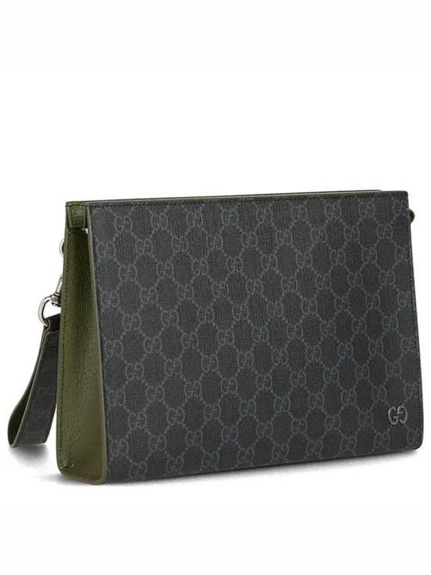 GG Supreme Canvas Clutch Back Black - GUCCI - BALAAN 2