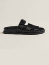 Chypre Calfskin Sandals Black - HERMES - BALAAN 4