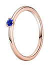 Rose Stella Solitaire Ring Blue - PANDORA - BALAAN 1