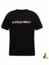 Essential Logo Short Sleeve T Shirt Black - A-COLD-WALL - BALAAN 2