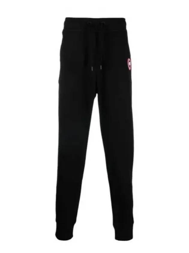 Men's Huron Logo Jogger Pants Black - CANADA GOOSE - BALAAN 2