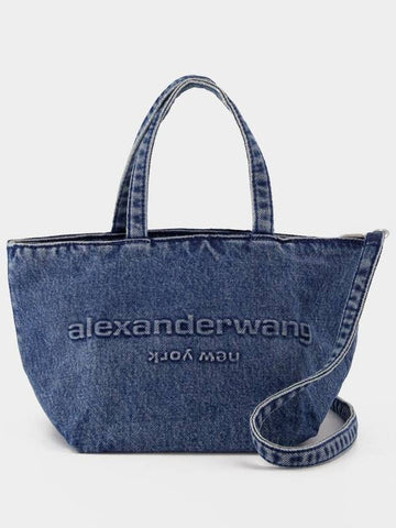 Punch Small Shopping Bag - Alexander Wang - Cotton - Blue - ALEXANDER WANG - BALAAN 1