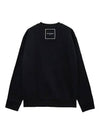 Cotton Square Label Sweatshirt Black - WOOYOUNGMI - BALAAN 1