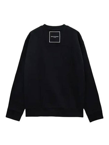 Cotton Square Label Sweatshirt Black - WOOYOUNGMI - BALAAN 1