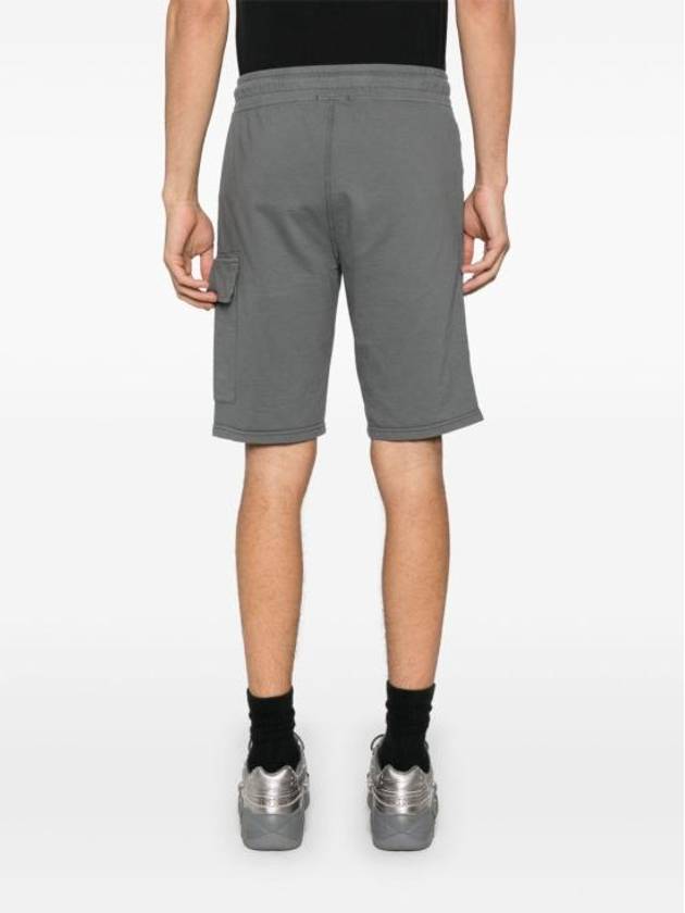 Light Fleece Cargo Lens Shorts Grey - CP COMPANY - BALAAN 6